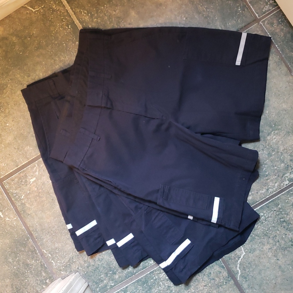 Navy Blue Cargo Work Shorts